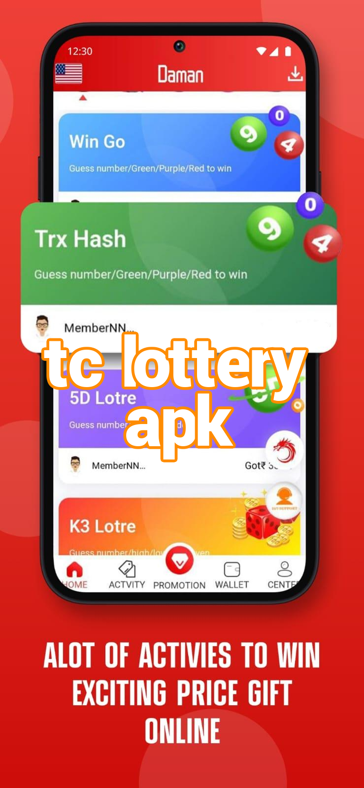 tc lottery apk Screenshots